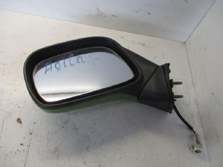 Außenspiegel elektrisch lackiert links Grün Z 384 leichte Kratzer OPEL AGILA (H00) 1.0 12V 43 KW 340420