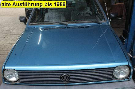 Motorhaube ( BIS 1990 / Runde Scheinwerfer ) VW Polo 86 C