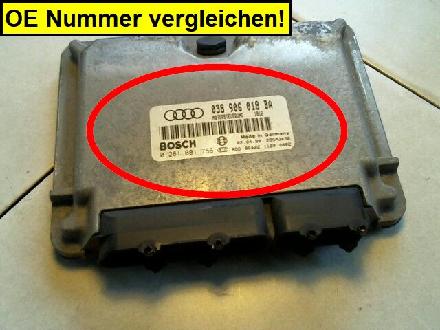 Einspritzsteuergerät Audi Audi A3 8L 0281001756