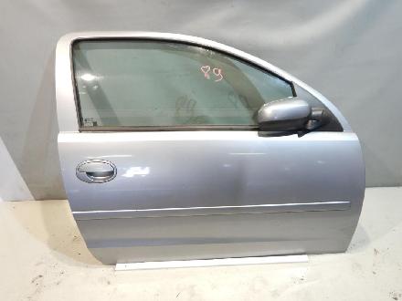 Opel Corsa-C Türe vorne rechts komplett mit Seitenscheibe, Fensterheber elektrisch, Beifahrertüre vorne, Tür vorne rechts
Farbcode: Z163 Lichtsilber