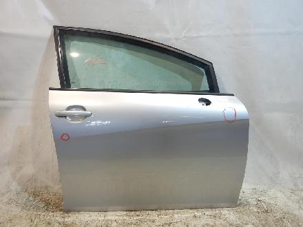 Seat Leon 1P Facelift Tür vorne rechts 5-Türer Limousine komplett mit Seitenscheibe , Fensterheber elektrisch , Türe vorne rechts , Farbcode : LS7Y Gris Luna Silber 