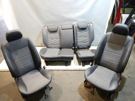 Mercedes Benz B200 W245 Sitzausstattung komplett mit Rückbank Teilleder, Sitze vorne mit Sitzheizung, Schwarz Teilleder, Sitze vorne und hinten 