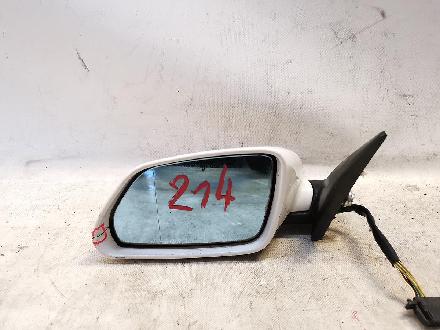 Skoda Octavia II 1Z Außenspiegel links komplett mit Spiegelglas. Seitenblinker, elektrisch verstellbar, 6-pins
Farbcode: LF9E-Candyweiss
