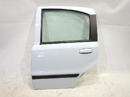 Fiat Panda II 169 Türe hinten links komplett mit Seitenscheibe , Fensterheber manuell , Farbe : weiß 