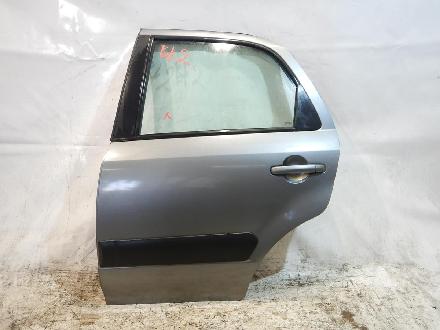 Suzuki SX4 Facelift Tür hinten links komplett mit Seitenscheibe , Fensterheber manuell , Türe hinten links , Farbe : grau 