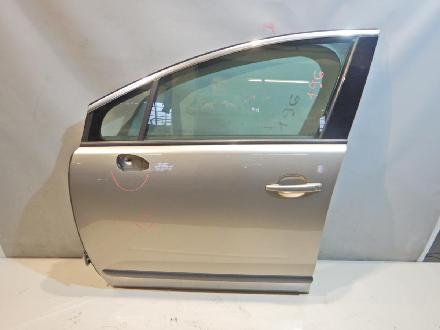 Peugeot 3008 Kombi Türe vorne links mit Seitenscheibe, elektrischer Fensterheber, Fahrertüre vorne links, Tür vorne links 
Farbcode: vapor grey met.