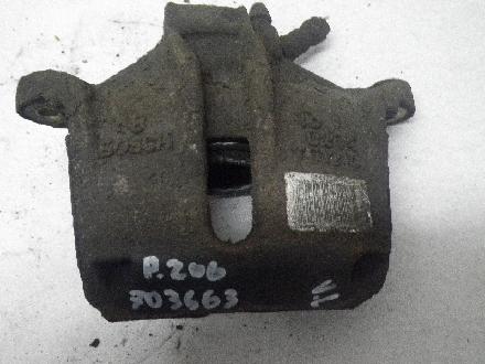 Bremssattel links vorne PEUGEOT 206 Schrägheck (2A/C) BOSCH