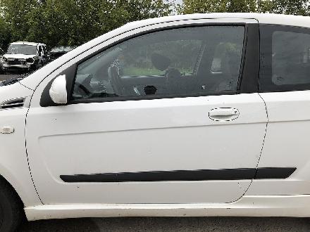 Chevrolet Aveo T250 Tür vorn links Fahrertür 3 türig 11U Galaxy White