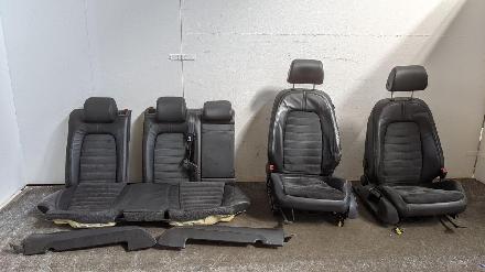 Ledersitze Lederausstattung Limo Leder schwarz mit Alcantara VW Passat 3C B6