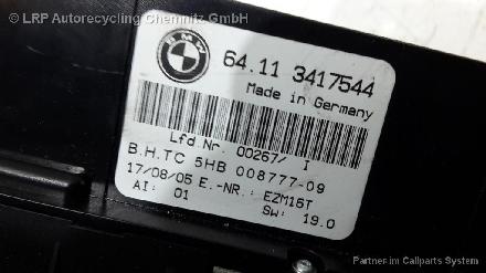 BMW X3 E83 BJ 2005 Klimabedienteil Heizbetätigung 64113417544