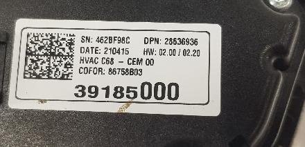 Bedienelement für Klimaanlage Opel Corsa F () 39185000