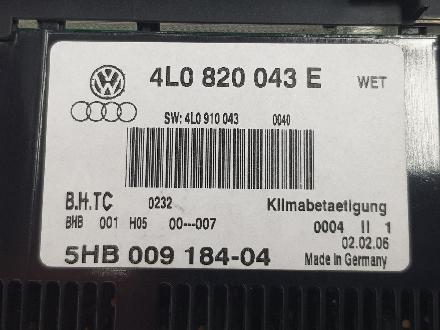 Bedienelement für Klimaanlage Audi Q7 (4L) 4L0820043E