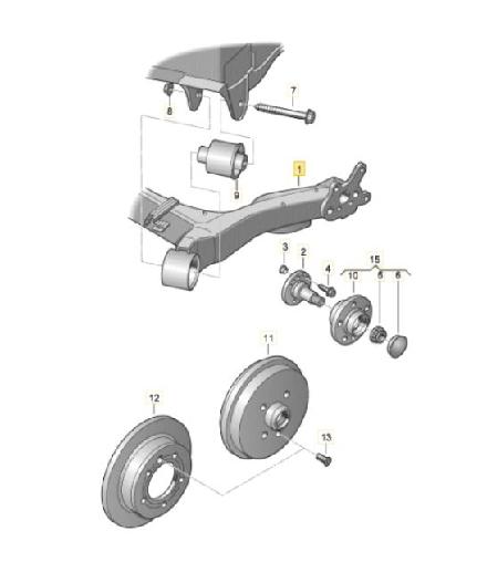 Achse hinten Seat Ibiza IV (6J) 6R0500051B