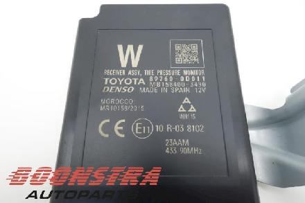 Steuergerät Reifendruck-Kontrollsystem TOYOTA Yaris (P13) 897600D011