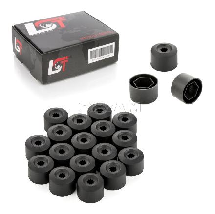 20x Radschrauben Abdeckung Kappen 17 mm schwarz für KIA HYUNDAI DAEWOO DAIHATSU