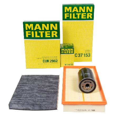 MANN-FILTER Luftfilter C 37 153 + Ölfilter W 719/30 + Filter, Innenraumluft CUK 2862
