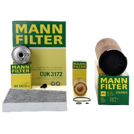 MANN Filterset 4-tlg MERCEDES E-Klasse W211 S211 E200/220/270CDI 102-177 PS OM646 OM647