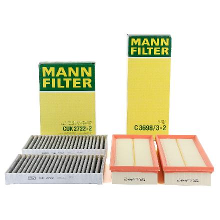 MANN-FILTER Filter, Innenraumluft CUK 2722-2 + Luftfilter C 3698/3-2