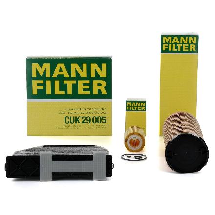 MANN Filterset 3-tlg MERCEDES W204 S204 C200CDI 136 PS + C220CDI 170 PS OM646