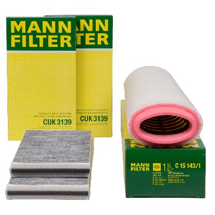 MANN-FILTER Filter, Innenraumluft CUK 3139 + Luftfilter C 15 143/1