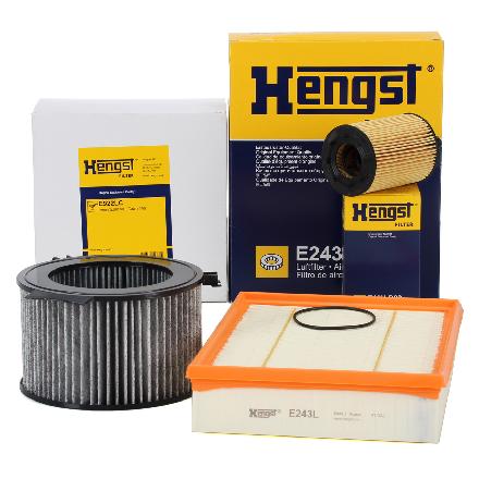 HENGST FILTER Ölfilter E19H D83 + Filter, Innenraumluft E922LC + Luftfilter E243L