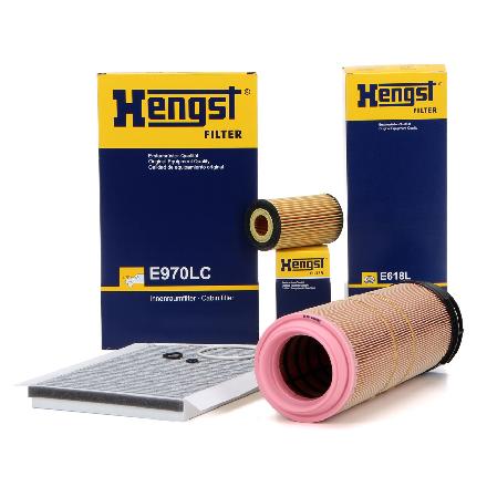 HENGST FILTER Filter, Innenraumluft E970LC + Ölfilter E11H D57 + Luftfilter E618L
