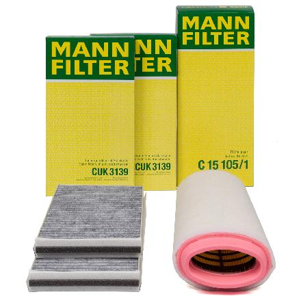 MANN-FILTER Filter, Innenraumluft CUK 3139 + Luftfilter C 15 105/1