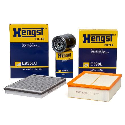 HENGST FILTER Filter, Innenraumluft E955LC + Luftfilter E399L + Ölfilter H17W30