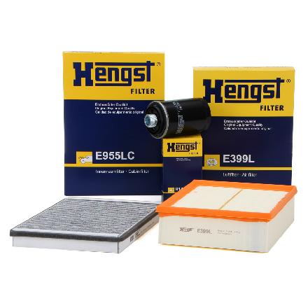 HENGST FILTER Filter, Innenraumluft E955LC + Luftfilter E399L + Ölfilter H14W30