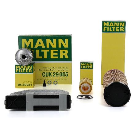 MANN Filterset 4-tlg MERCEDES W204 S204 C200CDI 136 PS + C220CDI 170 PS OM646