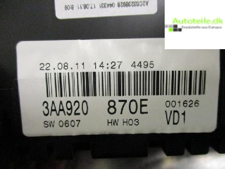 Instrumente Tachometer VW PASSAT 3C 2012 140580km 3AA920870EX CDGA