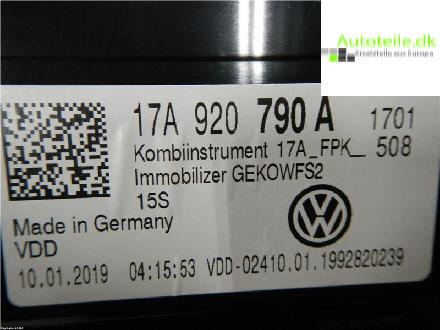 Instrumente Tachometer VW T-ROC 2019 10280km 17A920790A DKZA