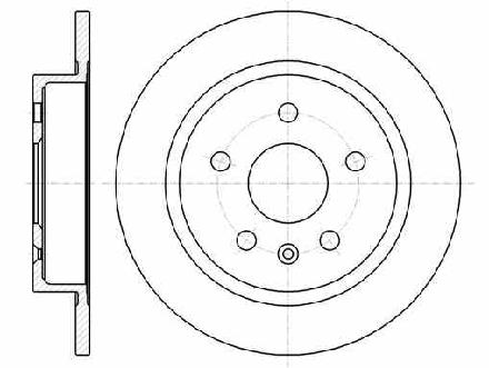 Bremsscheibe Hinten 13502198 Opel INSIGNIA A