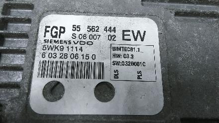 Steuergerät Einspritzung 55562444 Opel Zafira (M75) Großraumlimousine 2.2 16V Direct Ecotec (Z22YH) 2006