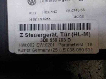 Fensterhebermotor Links Hinten 3D0959703G Volkswagen Phaeton (3D) Limousine 5.0 V10 TDI 4Motion (AJS) AJS