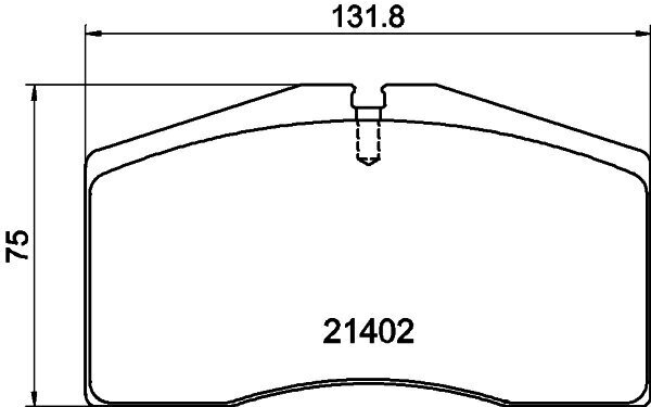 Bremsbelagsatz, Scheibenbremse HELLA 8DB 355 018-301