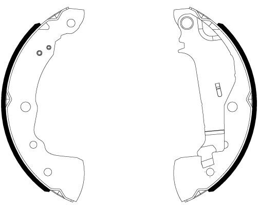 Bremsbackensatz HELLA 8DB 355 038-021