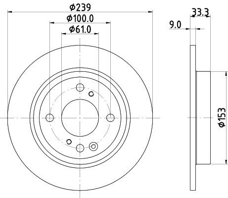 Bremsscheibe HELLA 8DD 355 134-681