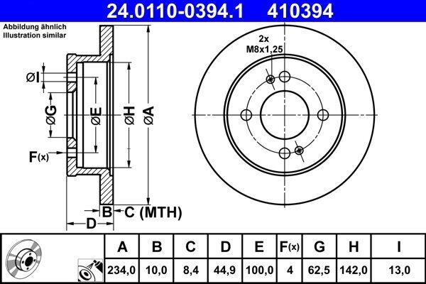 Bremsscheibe ATE 24.0110-0394.1