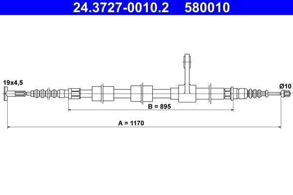 Seilzug, Feststellbremse ATE 24.3727-0010.2
