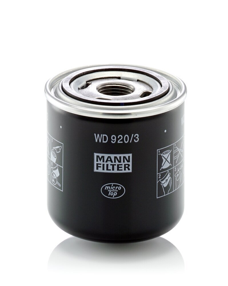 Hydraulikfilter, Automatikgetriebe MANN-FILTER WD 920/3 Bild Hydraulikfilter, Automatikgetriebe MANN-FILTER WD 920/3