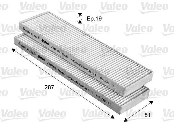 Filter, Innenraumluft VALEO 715662