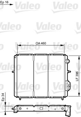 Kühler, Motorkühlung VALEO 730183