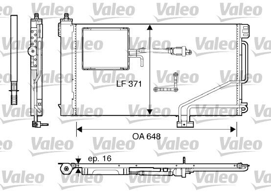 Kondensator, Klimaanlage VALEO 817849