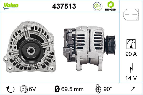 Generator 14 V VALEO 437513