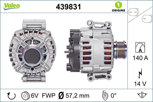 Generator 14 V VALEO 439831