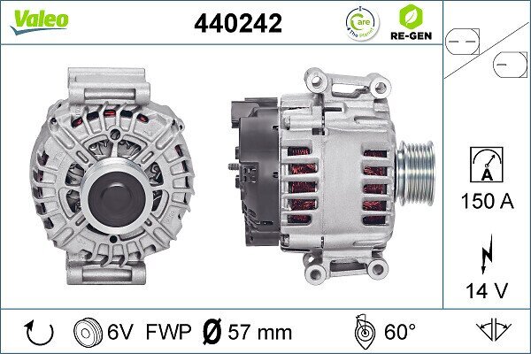 Generator 14 V VALEO 440242