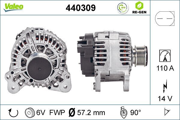 Generator 14 V VALEO 440309