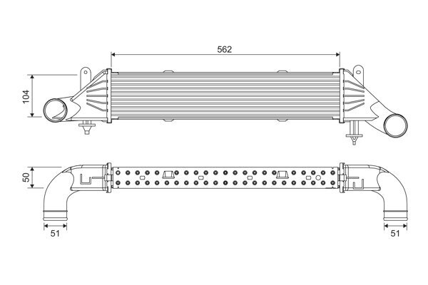 Ladeluftkühler VALEO 818540