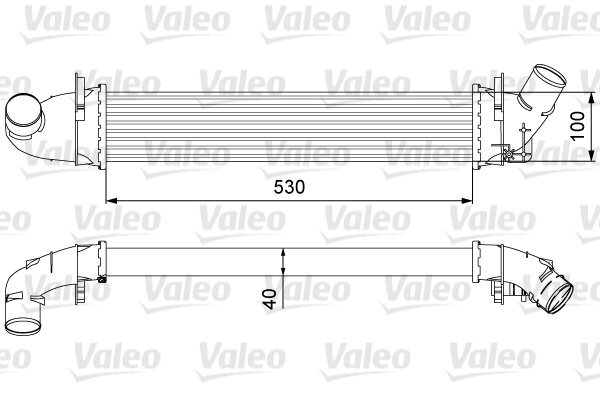 Ladeluftkühler VALEO 818544